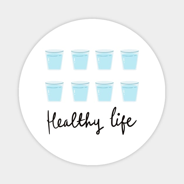 Healthy life Magnet by Lish Design